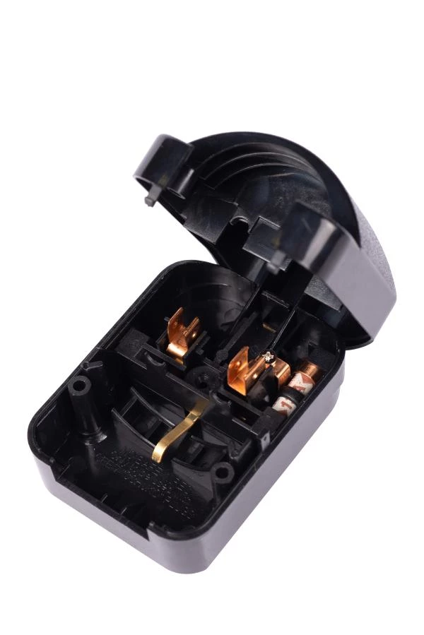 Lucide CONVERTOR PLUG - Stecker 3-pin - 13A - Schwarz - detail 1